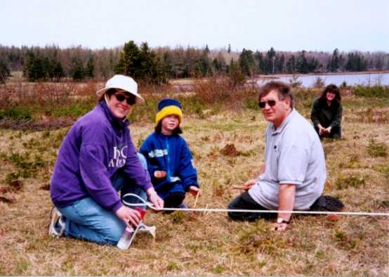 Constructing the Father's Heart Labyrinth in May 2001